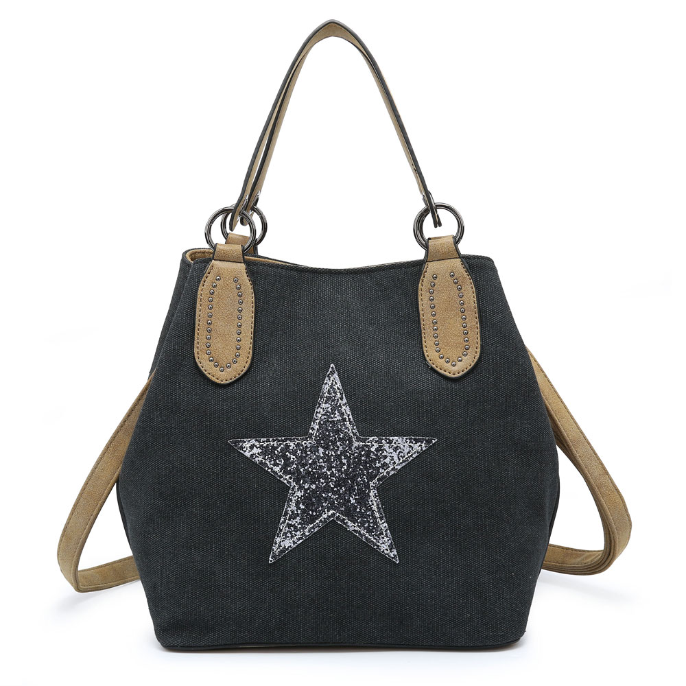 Black Star bag with strap | Accessorise